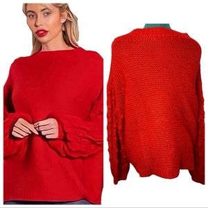 LNWT - SHEIN - Oversized Knit Christmas Sweater - S